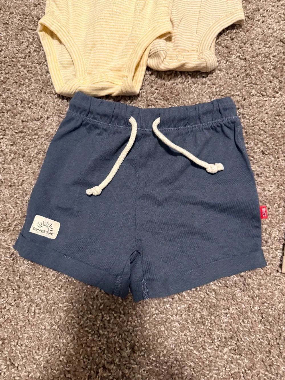 Carter's Baby Matching Set in Yellow, Green, Gray, Navy, Tan - Picture 6 of 8